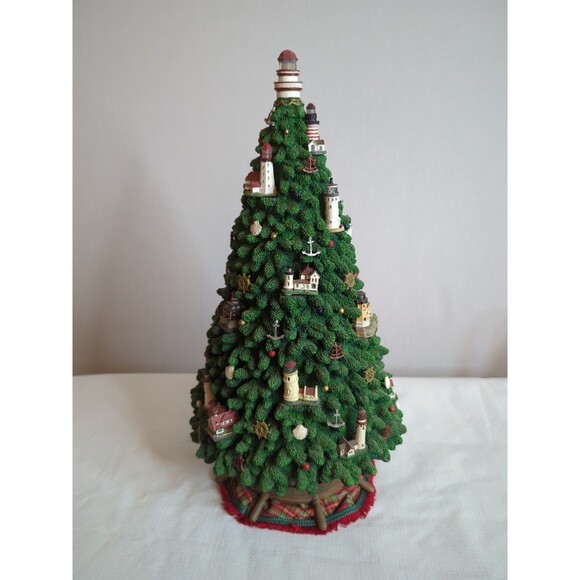 DANBURY MINT Captain's Lighthouse Christmas Tree Nautical ** Some Lights Down - Picture 4 of 10